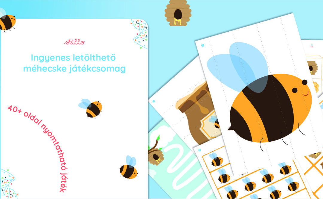 Méhecskés játékok – 40+ oldalas játékcsomag ingyen!