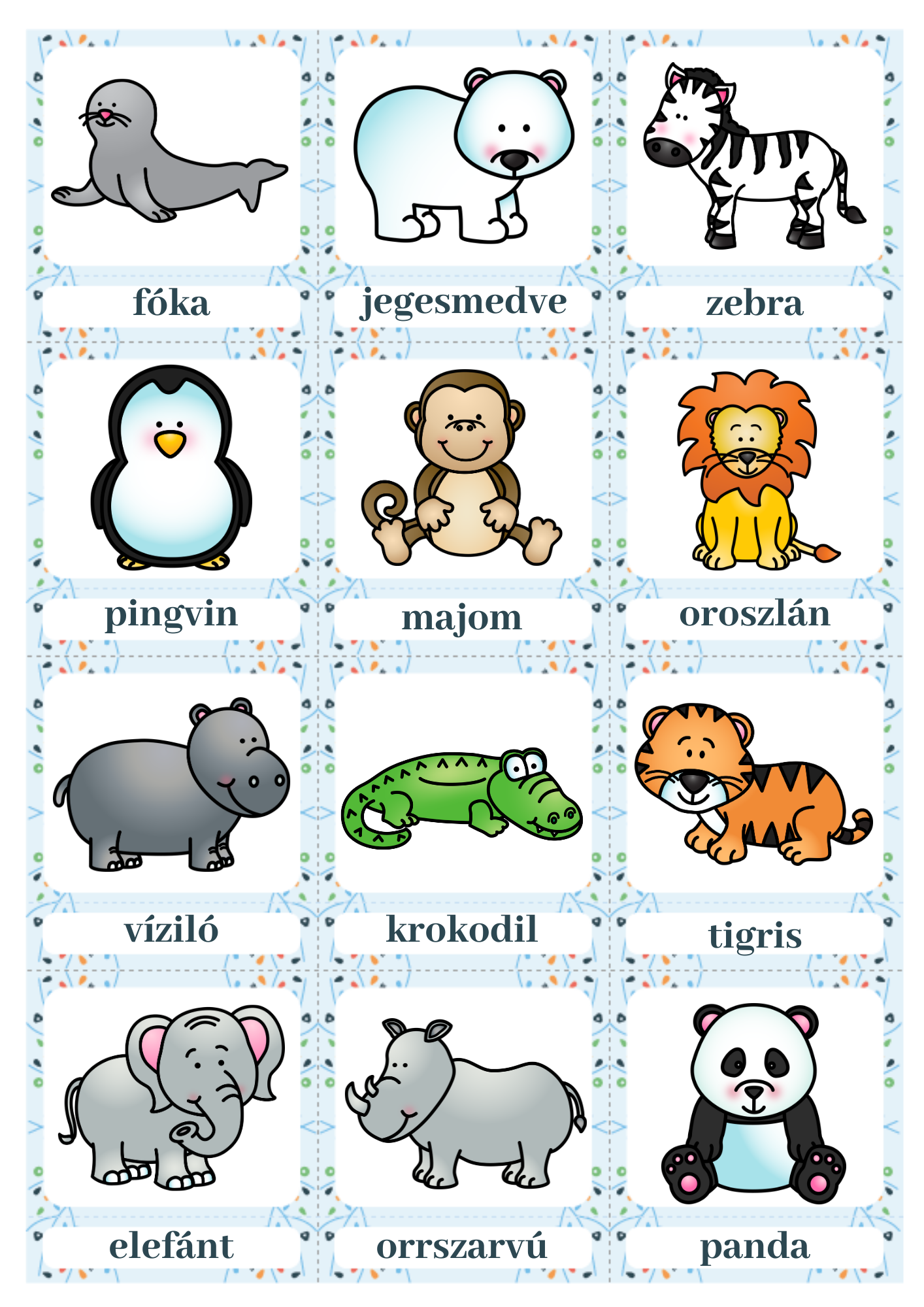 Állatkertben játékcsomag ovisoknak (PDF) - Image 3
